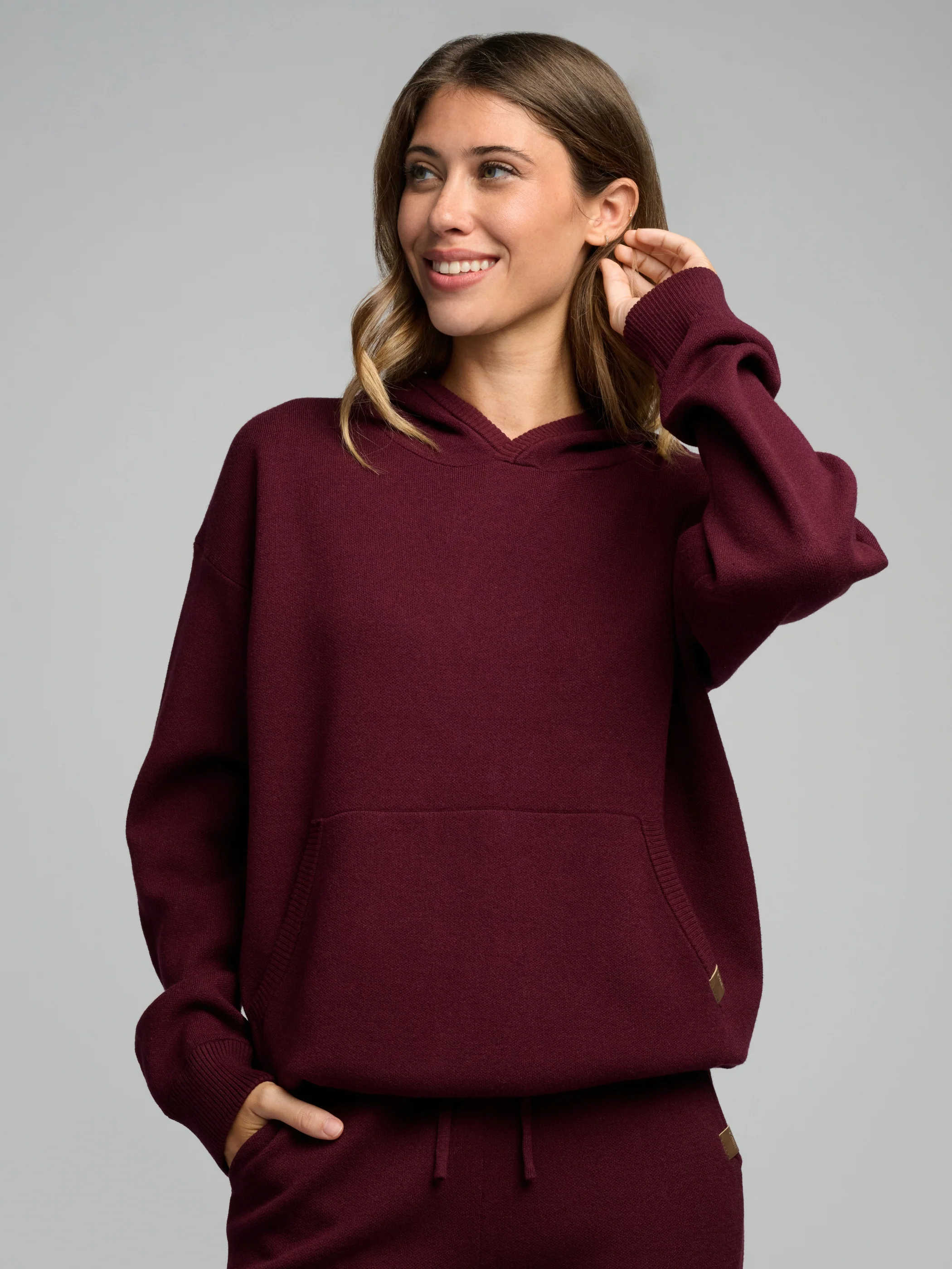 Sweater Knit Hoodie 4 Sweater Knit Hoodie