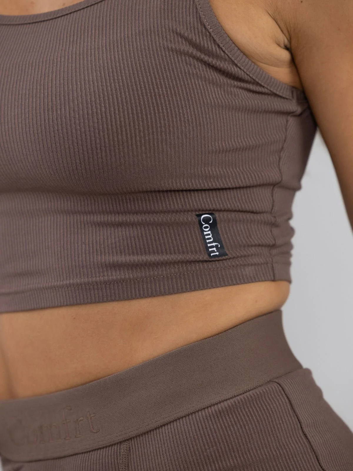 Rib Contour Crop Tank 21 Rib Contour Crop Tank